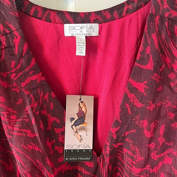 Sofia Vergara Women's V-Neck Cutout Long Sleeve Maxi Dress NWT - Picture 6 of 7